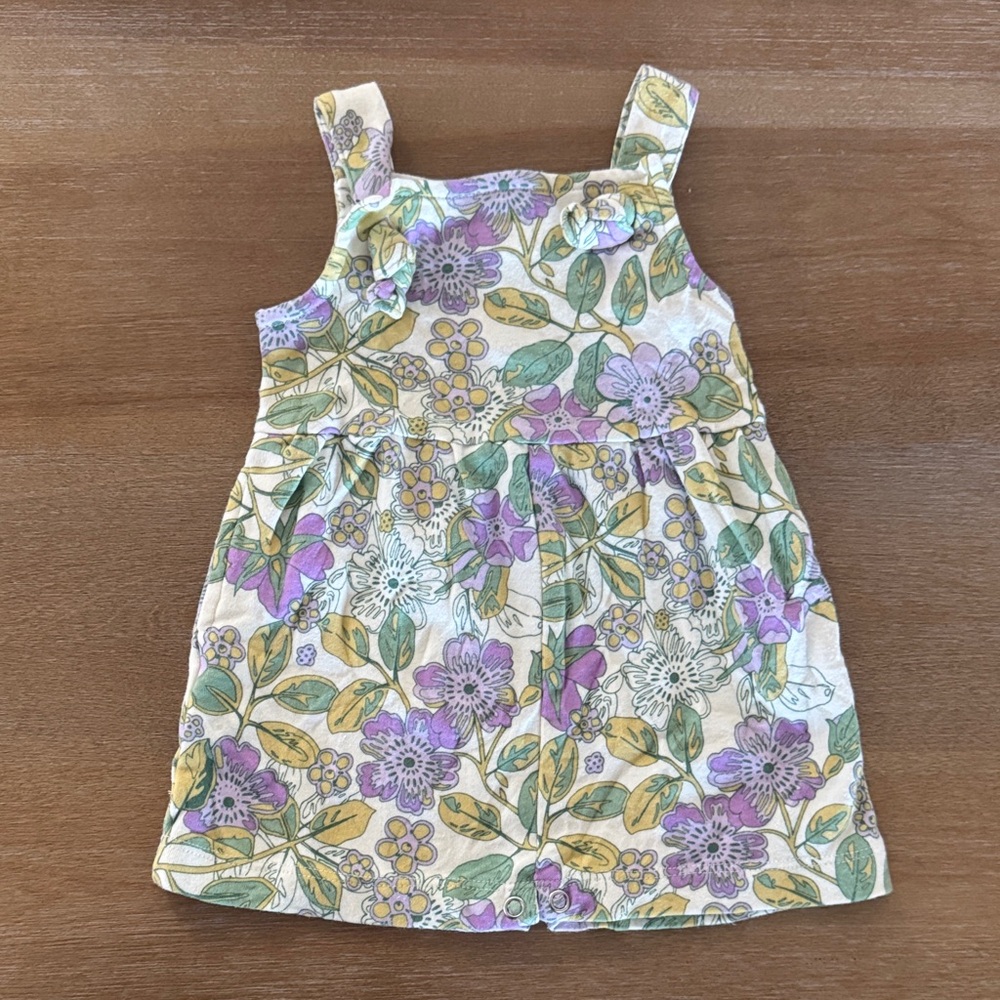 Kate Quinn Floral romper with Yellow and Purple